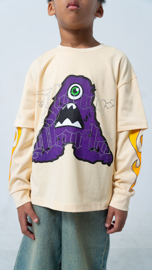 YOUR WORLD DOUBLE LAYERD T-SHIRT